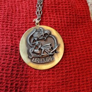 Aquarius Zodiac Pendant Necklace